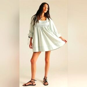 Free People Sonora Denim Mini Dress Size XS NWT